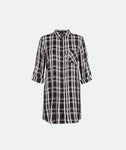 Checked Elastic Shirt